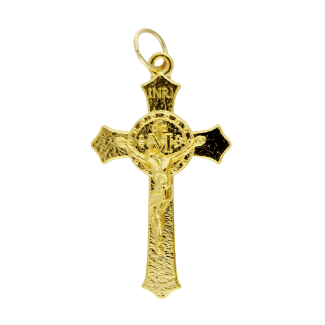 Miraculous Medal Crucifix (Gold-Tone, 1.5 inch)